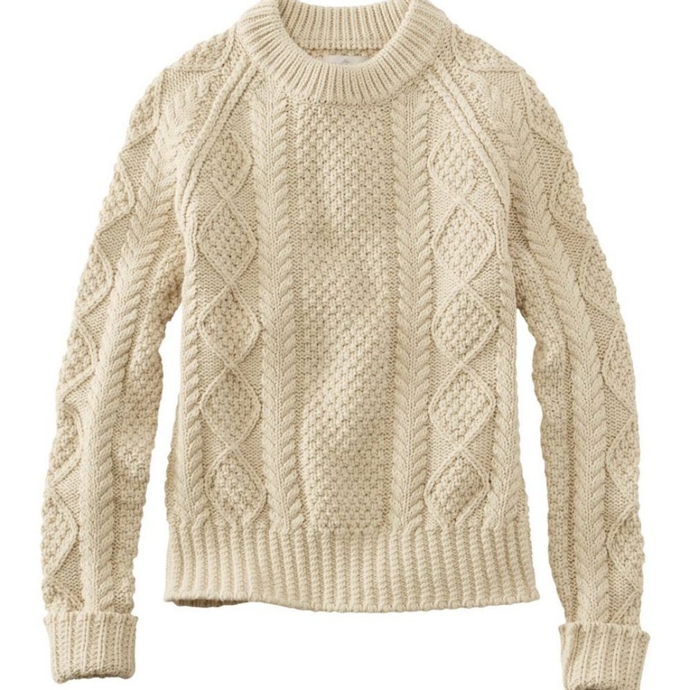 L.L. Bean Signature Women's Signature Cotton Fisherman Sweater